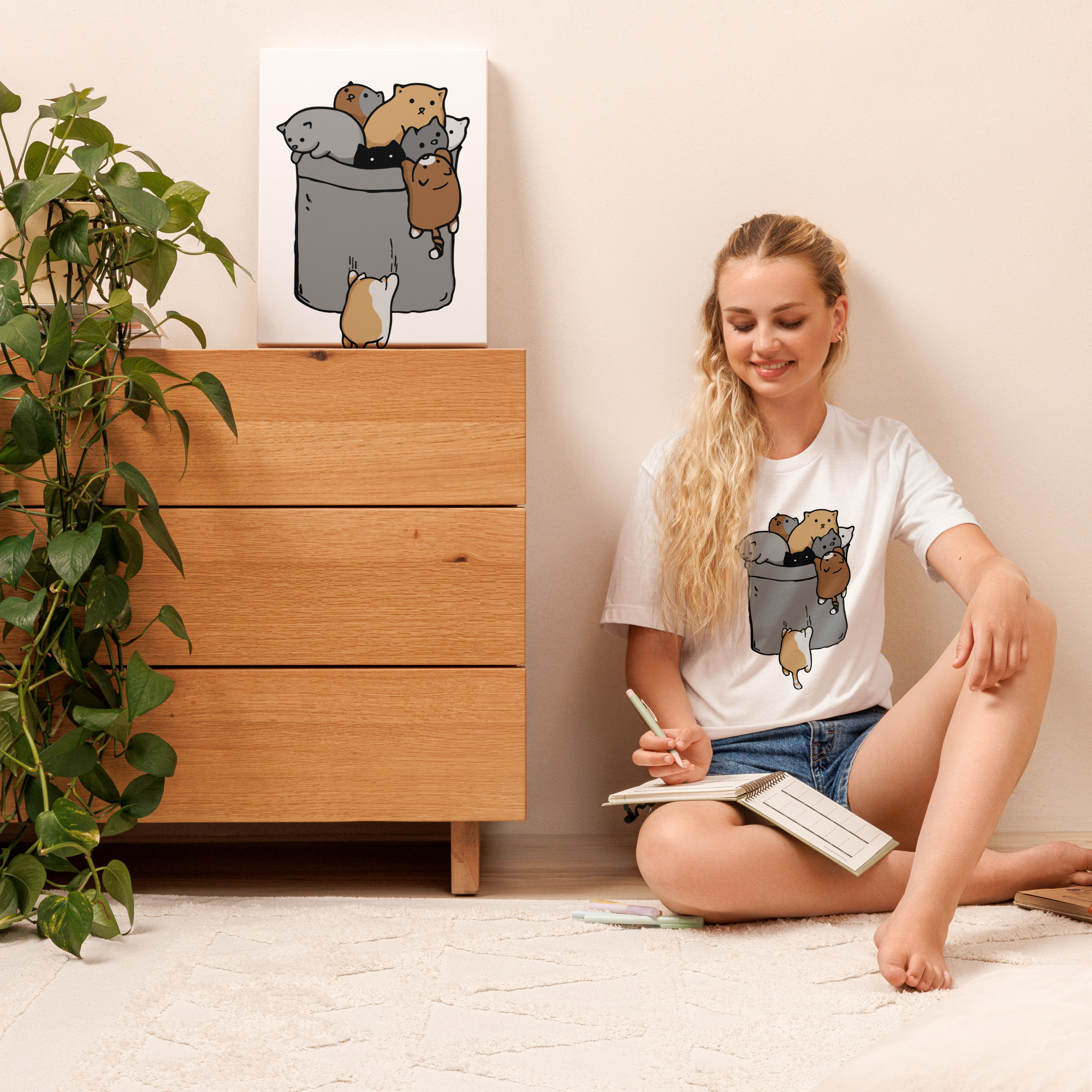 camiseta de manga corta unisex